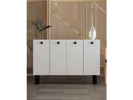 HANAH HOME Komoda Ilay Bohem White Black