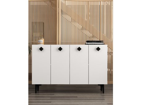 HANAH HOME Komoda More White Black