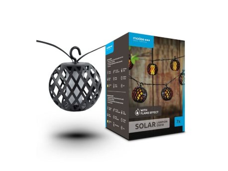 MODE Solarni LED niz 4.8 m, 7 lampiona