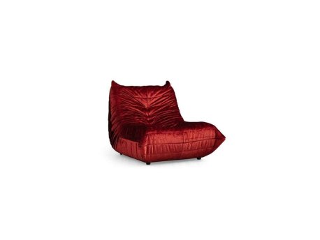 Atelier del Sofa Fotelja sa visokim naslonom Ving Chair Bocek Red