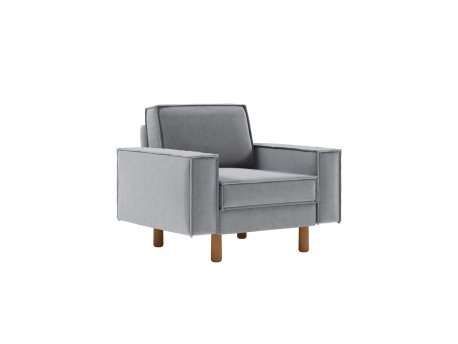 Atelier del Sofa 1-Seat Sofa Sparrow 1 Fog Grey Walnut