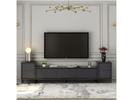 HANAH HOME TV polica Imaj - Anthracite