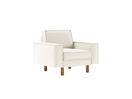 Atelier del Sofa 1-Seat Sofa Sparrow 1 Milk Froth Walnut