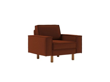 Atelier del Sofa 1-Seat Sofa Sparrow 1 Tile Red Walnut