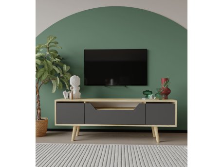 HANAH HOME TV polica Roma 150 Sapphire Oak Anthracite