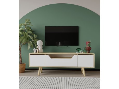 HANAH HOME TV polica Roma 150 Sapphire Oak White