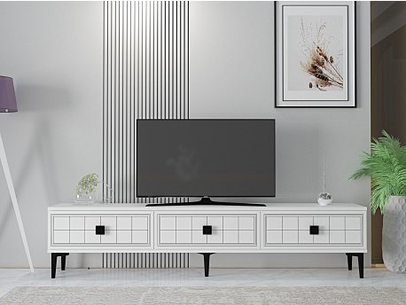 HANAH HOME TV polica Yuka 180 White