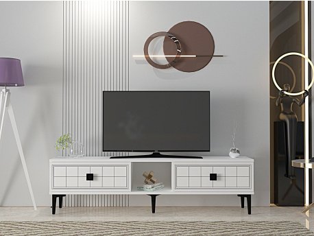 HANAH HOME TV polica Yuka 150 White