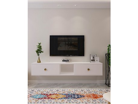 HANAH HOME TV polica Zuzu 150 White
