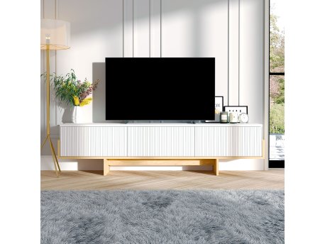 HANAH HOME TV polica Hege White Sapphire Oak