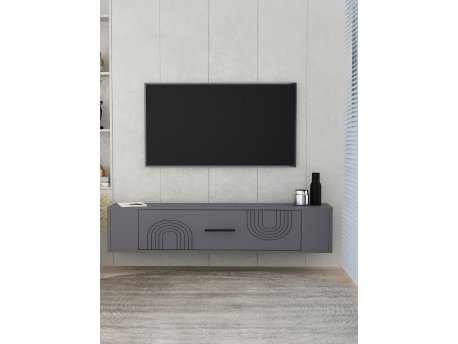 HANAH HOME TV polica Restol 2 Anthracite