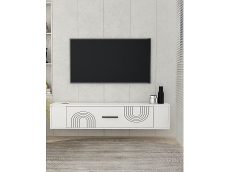 HANAH HOME TV polica Restol 2 White