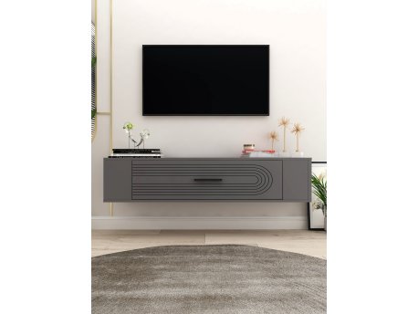 HANAH HOME TV polica Restol 3 Anthracite