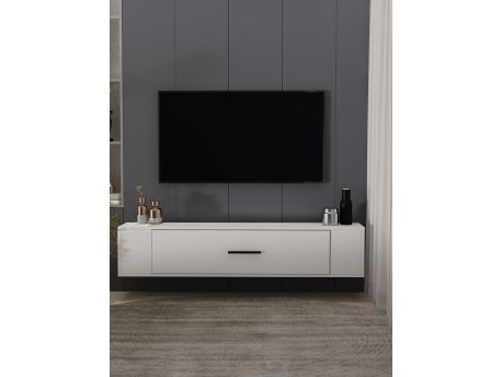 HANAH HOME TV polica Restos White