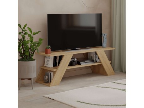 HANAH HOME TV polica Farfalla Oak