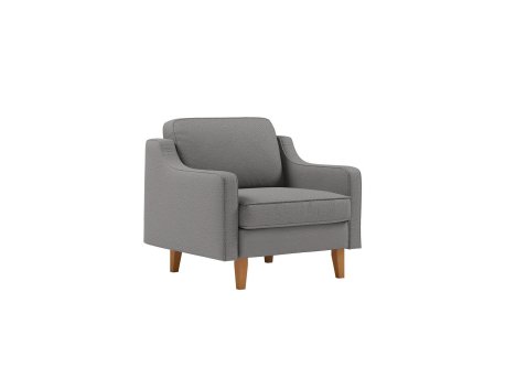 Atelier del Sofa 1-Seat Sofa fotelja Robin 1 Obsidian Walnut