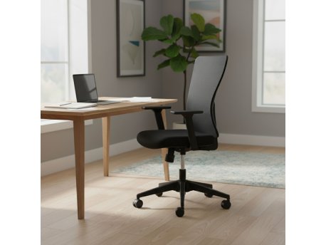 HANAH HOME Set 2 kancelarijske stolice Lumbar 108 Black