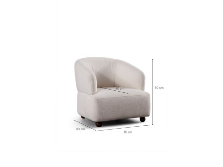 Atelier del Sofa Fotelja sa visokim naslonom Ving Chair Rena