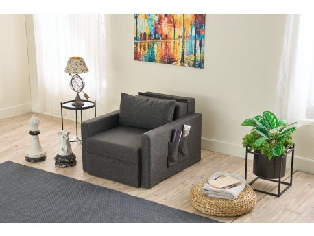 Atelier del Sofa Sofa-krevet na rasklapanje Saros Anthracite