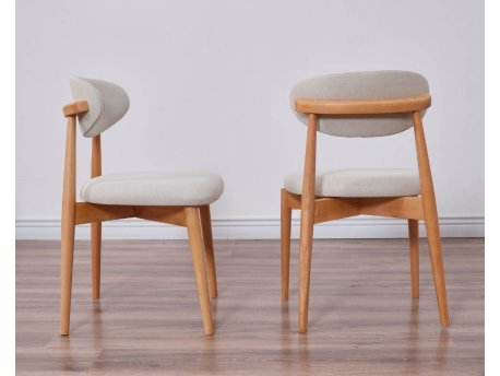 HANAH HOME Set 2 trpezarijske stolice Bohem Oak Beige