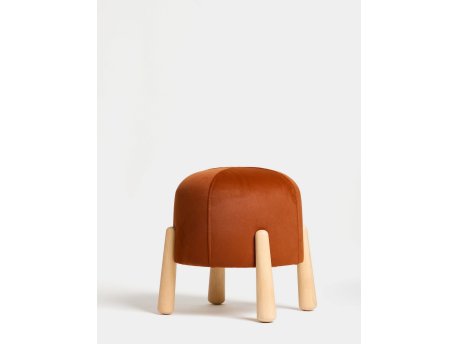 Atelier del Sofa Tabure Orange Prirodno Floki