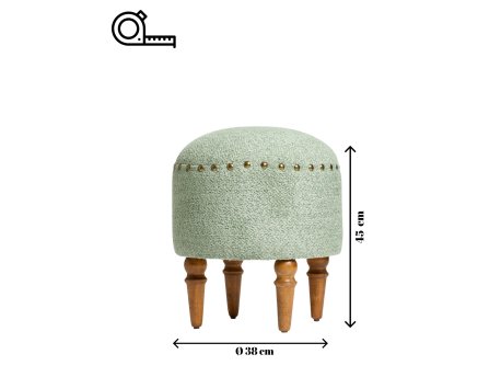 Atelier del Sofa Tabure boja zelena - orah Saga