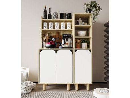 HANAH HOME Višenamenska polica Parma 3 Sapphire Hrast White