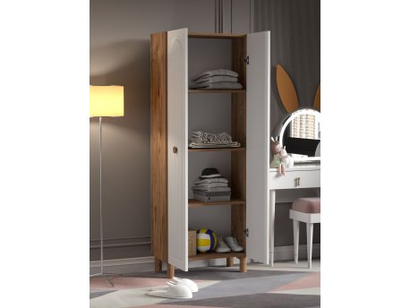 HANAH HOME Višenamenska bela polica Vionne