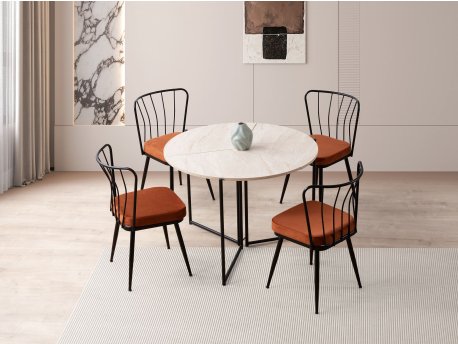 HANAH HOME Produžni trpezarijski sto Yaprak 1204