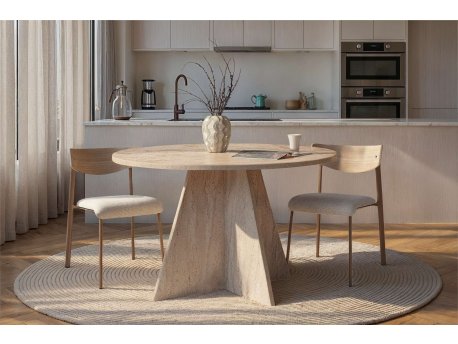 HANAH HOME Trpezarijski sto Virella Travertine