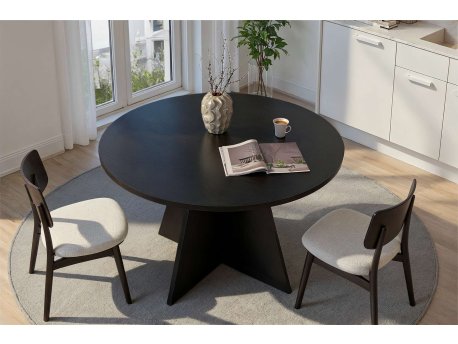 HANAH HOME Trpezarijski sto Virella Wood Black
