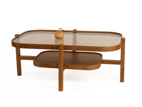 HANAH HOME Sto za kafu Godiva Walnut