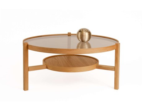 HANAH HOME Sto za kafu Flora Hrast