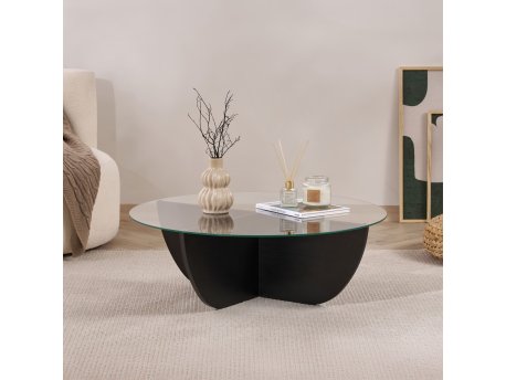 HANAH HOME Sto za kafu Liya Wood Black