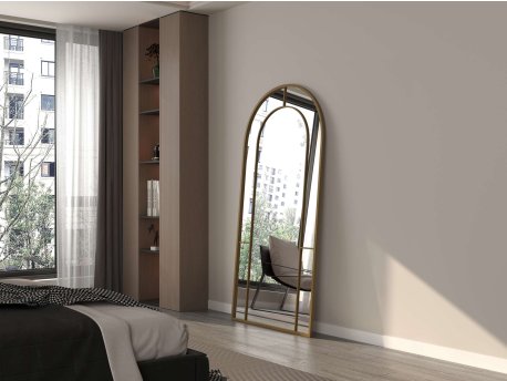 HANAH HOME Ogledalo Rounda Gold