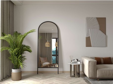 HANAH HOME Ogledalo Basiko Black