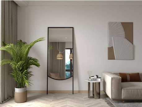 HANAH HOME Metalno ogledalo Econo Black