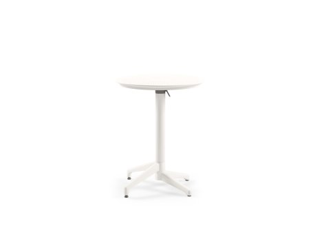 HANAH HOME Prekllopni sto Moon Ø60 V2F Ivory White