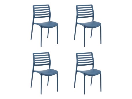 HANAH HOME Set stolica (4 komada) Louise Sax Blue