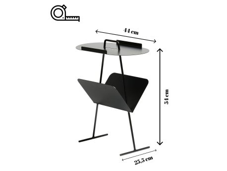 HANAH HOME Bočni sto Goddy Black