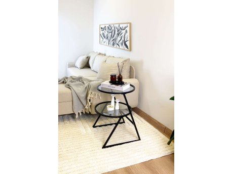 HANAH HOME Bočni sto Valencia Black