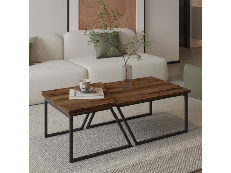 HANAH HOME Sto za kafu Verona P0024623 Rustic Walnut