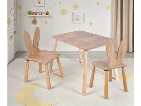 HANAH HOME Dečiji sto i stolice Hrast BLTYZ AKTV059 1