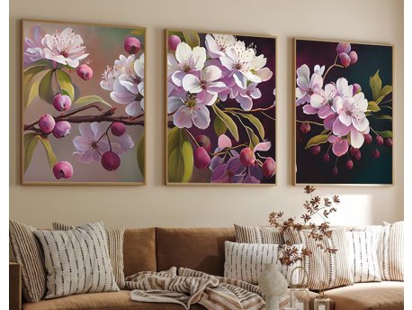 WALLXPERT Dekorativna slika iz 3 dela Huhu218 35 x 50