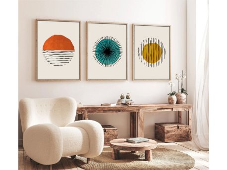 WALLXPERT Dekorativna slika iz 3 dela Huhu12 50 x 35