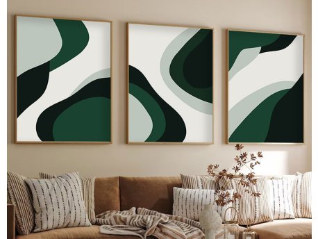 WALLXPERT Dekorativna slika iz 3 dela Huhu204 50 x 35