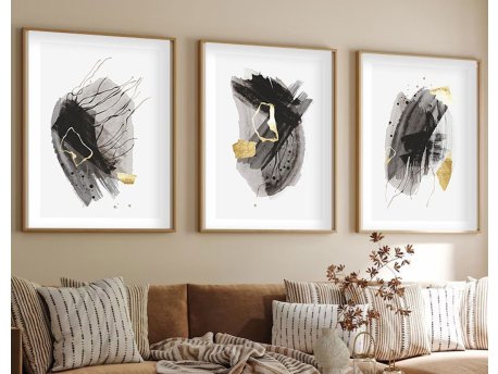 WALLXPERT Dekorativna slika iz 3 dela Huhu208 50 x 35