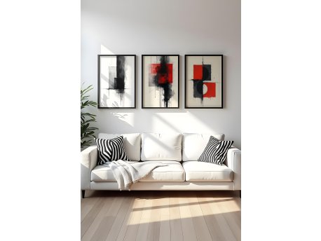 WALLXPERT Dekorativna slika iz 3 dela Huhu440 50 x 35
