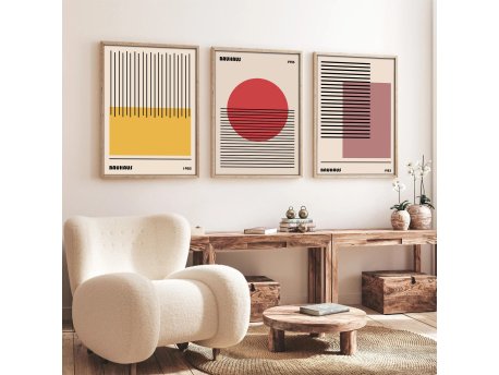 WALLXPERT Dekorativna slika iz 3 dela Huhu250 50 x 35