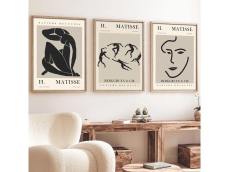 WALLXPERT Dekorativna slika iz 3 dela Huhu255 50 x 35